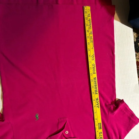 Ralph Lauren Polo Women's dark pink/fushia Polo shirt  Size M - Picture 4 of 4